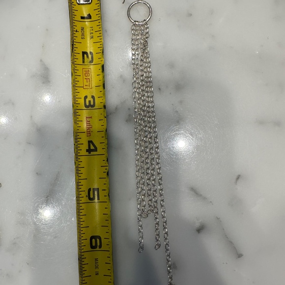 Long Silver Earrings - Picture 5 of 5